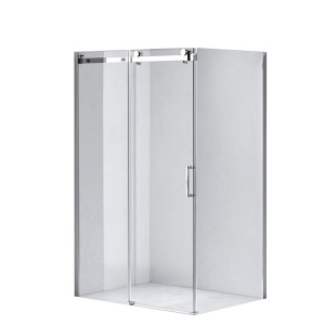 Cabina de dus dreptunghiulara din sticla securizata cu rame cromate si cadita alba inclusa KZ203C-SXL03E 120 x 80 cm - Img 19