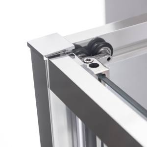 Cabina de dus dreptunghiulara din sticla securizata cu rame cromate Kira 100 x 80 cm - Img 11