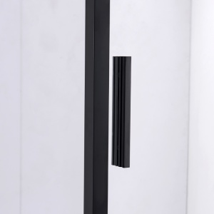 Cabina de dus dreptunghiulara din sticla securizata si rame negre Nova 120 x 80 cm - Img 9
