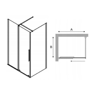 Cabina de dus glisanta Veldman Lea crom 110 x 90 cm sticla 8 mm - Img 12