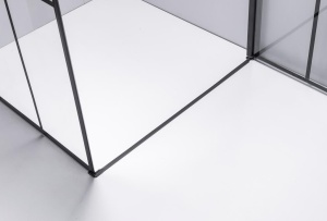 Cabina de dus patrata cu cadita de dus inclusa BS13A/SXL02A 80 x 80 cm negre - Img 16
