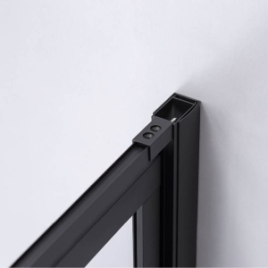 Cabina de dus patrata cu rama neagra si sticla transparenta BS10A 80 x 80 cm - Img 12