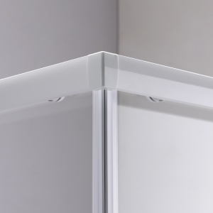 Cabina de dus patrata cu rame albe si cadita alba antialunecare KZ93B-SXL02B 90 x 90 cm - Img 14