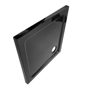 Cabina de dus patrata din sticla securizata 5mm si rame cromate cu cadita neagra inclusa KZ93A-ST02A 80 x 80 cm - Img 13