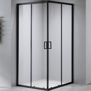 Cabina de dus patrata din sticla securizata cu cadita slim gri BL30B/RIKO 90 x 90 cm - Img 3
