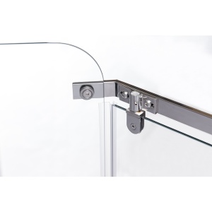 Cabina de dus pentagonala din sticla securizata cu cadita neagra inclusa KZ91B-SXL07B 90 x 90 cm - Img 16