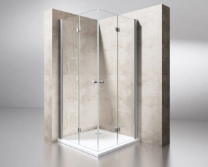 Cabina de dus pliabila Veldman 70 x 70 x 195 cm, sticla 6 mm, profil crom - Img 12