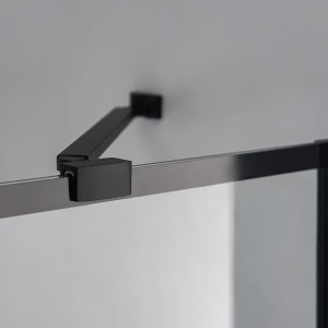 Cabina de dus rectangulara cu rame negre si sticla securizata 6 mm BS02C 120 x 80 cm - Img 16