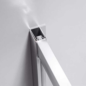 Cabina de dus semicirculara rame cromate cu cadita inclusa KZ101B/SXL01B 90 x 90cm - Img 11