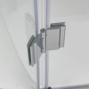 Cabina de dus Semirotunda KZ92A, Design Modern 80x80cm, Culoare Crom - Img 10