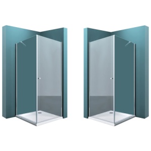 Cabina de dus Veldman Atlanta crom 90 x 80 cm sticla 6 mm - Img 5