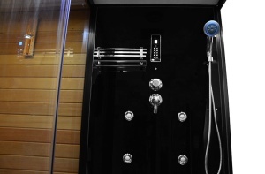 Cabina multifunctionala MO-1752B, sauna uscata, sauna cu aburi si cabina de dus, pe stanga. Dimensiune 180x110x223cm - Img 13