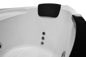 Cada baie cu hidromasa si SPA Black pentru o persoana, montaj dreapta, 169 x 90 x 56 cm - Img 18