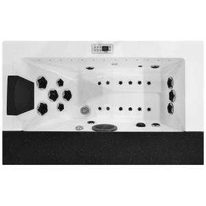 Cada cu hidromasa jacuzii de gradina Pro Garden Spa 1541 pentru o persoana, 180 x 112 x 80 cm - Img 2