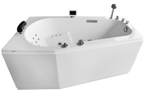 Cada cu hidromasaj asimetrica MUE-007A stanga – 170 x 100 x 70 cm, 49 duze, incalzitor si Bluetooth - Img 3