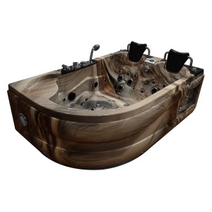 Cada cu hidromasaj de colt pentru 2 persoane MUS-1062 dreapta – 180 x 122 x 60 cm, Mediterranean