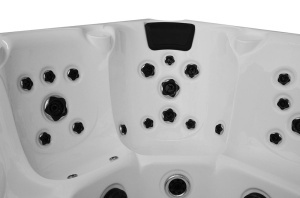 Cada cu hidromasaj rotunda, jacuzzi exterior , Pro 1346 Standard+ pentru 5 persoane 220 x 220 x 96 cm - Img 11