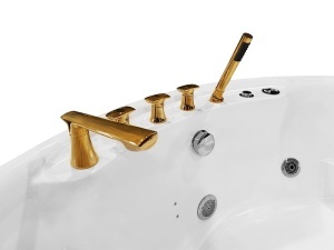 Cadă de baie albă cu spa și hidromasaj PRO-18027 – 180 × 180 × 60 cm - Img 12