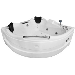 Cada de baie cu hidromasaj de colt MO-0311, 150 x 150 x 75 cm, pentru 2 persoane