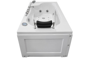 Cada de baie cu hidromasaj MO-1633 Turbo Spa – 168 x 86 x 60 cm, geam frontal si incalzitor, alb - Img 6
