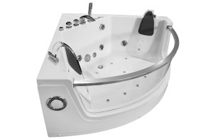 Cada de baie cu hidromasaj si Black SPA pentru 2 persoane, dimensiune 141x141x61cm - Img 2