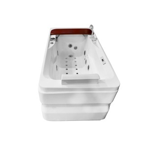 Cada de baie cu hidromasaj si SPA, alba, cu paravan sticla si dus fix, montaj dreapta 160 x 78 x 58 cm - Img 9