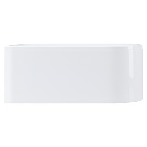 Cada de baie cu masca si montaj stanga, EBI 140x75 cm alba cu preaplin si ventil auriu - Img 8