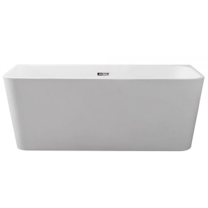 Cada De Baie De Sine Statatoare , Design Modern 150x75x58cm, Culoare Alb - Img 1