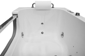Cada de baie dreptunghiulara cu hidromasaj si SPA alba 130 x 81 x 66 cm - Img 18