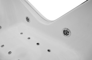 Cada de baie dreptunghiulara cu hidromasaj si SPA, alba, 150 x 80 x 65 cm - Img 16
