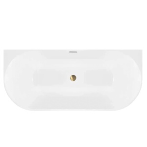 Cadă de baie freestanding, acrilica, alba Capri Slim 170 cm - Img 8
