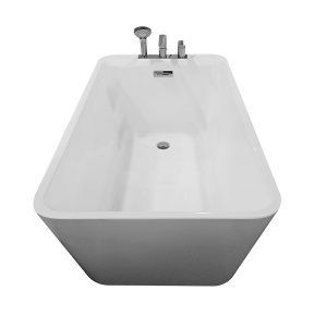 Cada de baie freestanding cu baterie crom inclusa, dimensiuni 170X75X58CM - Img 5