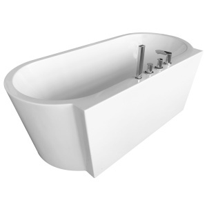 Cada de baie freestanding cu baterie cromata inclusa, dimensiuni 170X80X59CM - Img 7