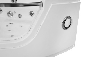 Cada de baie pe colt cu hidromasaj si SPA alba 150 x 150 x 61 cm - Img 22
