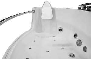 Cada de baie SPA cu hidromasaj de colt MO-0053W, 141 x 141 x 61 cm, front de sticla, radio, bluetooth si incalzitor - Img 8