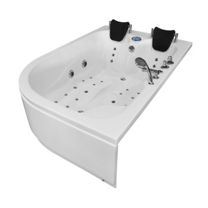 Cada de dus cu hidromasaj pentru 2 persoane si montaj stanga PRO1631 180 x 120 x 54 cm - Img 5