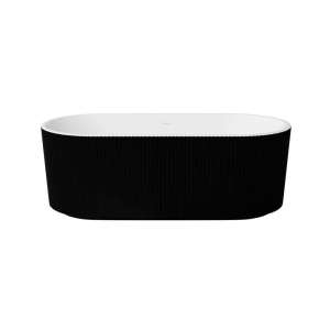 Cada freestanding interior alb exterior negru Besco Giuliana 170x78 cm