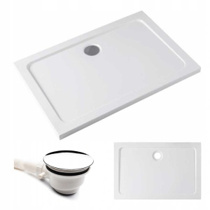 Cadita de dus 130x80cm, Dreptunghiulara Slim ST03D, Culoare Alb - Img 6