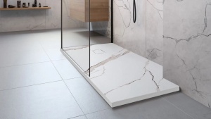 Cadita de dus 80x100 Bazalt CARRARA White - Img 4