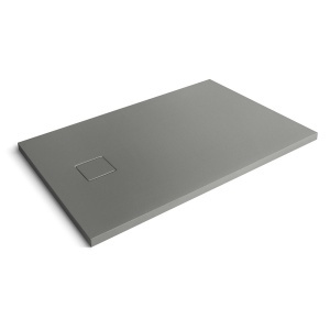 Cadita de dus dreptunghiulara din compozit mineral Pro Exclusiv MUE-1084G gri 100 x 80 x 4 cm