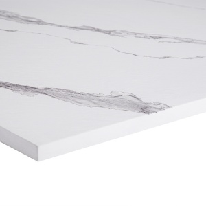 Cadita de dus dreptunghiulara model marmura Riko 100 x 80 cm alba - Img 5