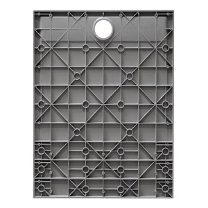 Cadita de dus dreptunghiulara slim RIKO 90x80 cm gri - Img 10