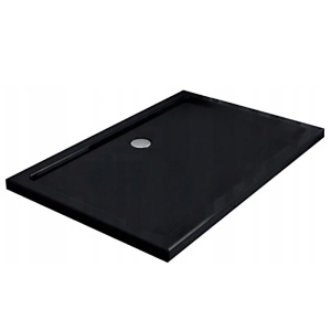 Cadita de dus dreptunghiulara slim ST06C 120x100 cm neagra - Img 9