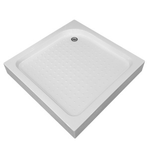 Cadita de dus patrata Pro MO-SXL02B alb 90 x 90 x 14 cm - Img 3