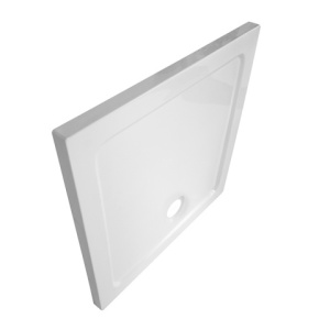 Cadita de dus slim 100x100 alb ST06A - Img 3