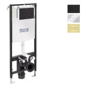 Cadru WC ROCA cu buton la alegere, 114 cm x 45 cm - Img 1