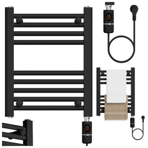 Calorifer electric de baie portprosop Manam 300W 50 x 40 cm negru - Img 21