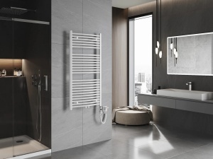 Calorifer electric de baie tip portprosop 1200 x 600 mm, 600 W, Ares alb - Img 3