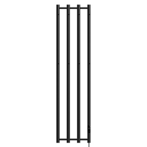 Calorifer electric portprosop Kasjan 140.5 x 34.6 cm, 250W, negru mat