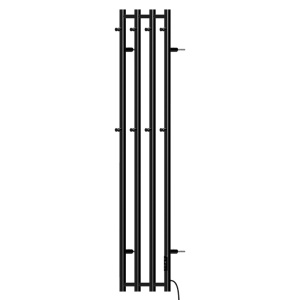 Calorifer electric portprosop Kasjan 140.5 x 34.6 cm, 250W, negru mat - Img 3